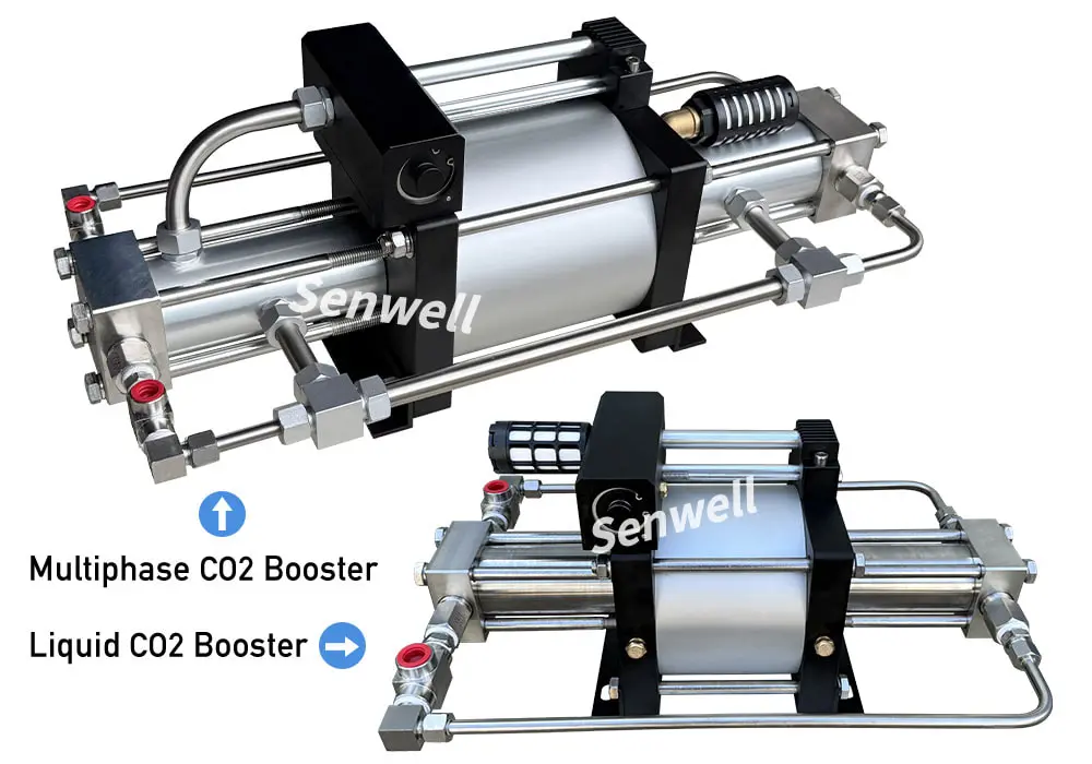 Two kinds of carbon dioxide boosters