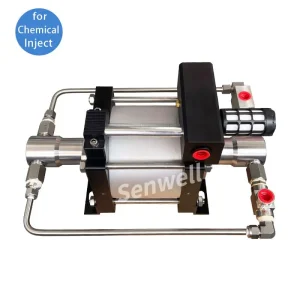 Air operated high pressure chemical pump