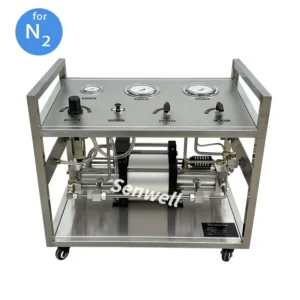 A nitrogen booster for filling accumulator