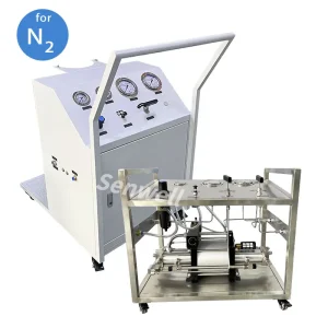 nitrogen booster charging pump system