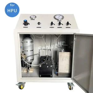 a hydraulic power station with accumulator