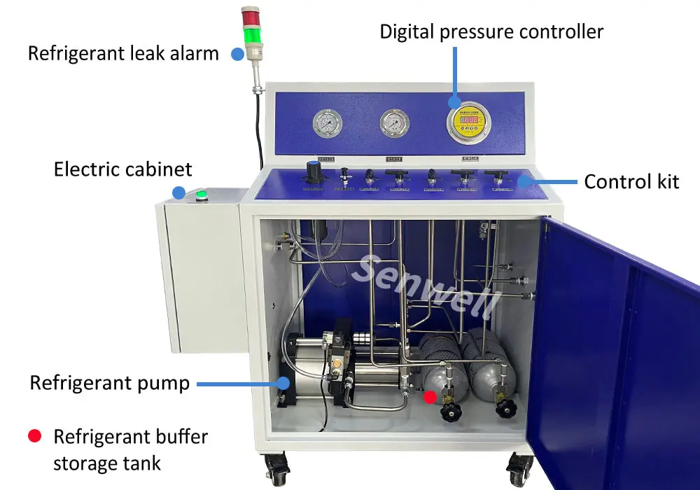 refrigerant booster pumping machine structure