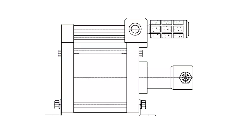 Schematic diagram of high pressure hydraulic pump