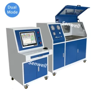 An automatic dual mode pressure test bench