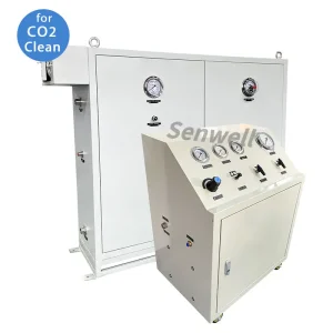 carbon dioxide booster unit for dry ice blasting