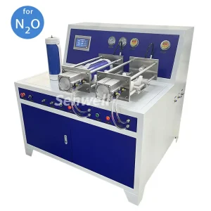 a Nitrous oxide cylinder filling machine