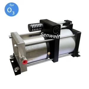An ozone booster pump for increasing ozone pressure