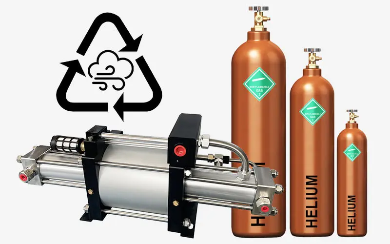 a helium booster recovery pump