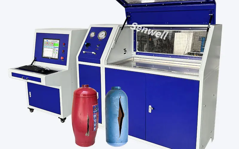 A automatic burst pressure tester