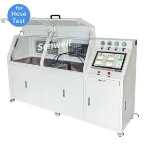 An automatic brake hose test equipment